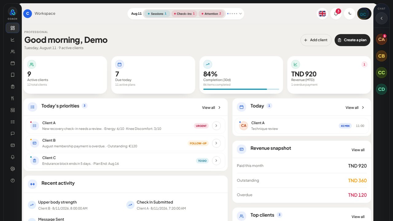 Loopra screen 1