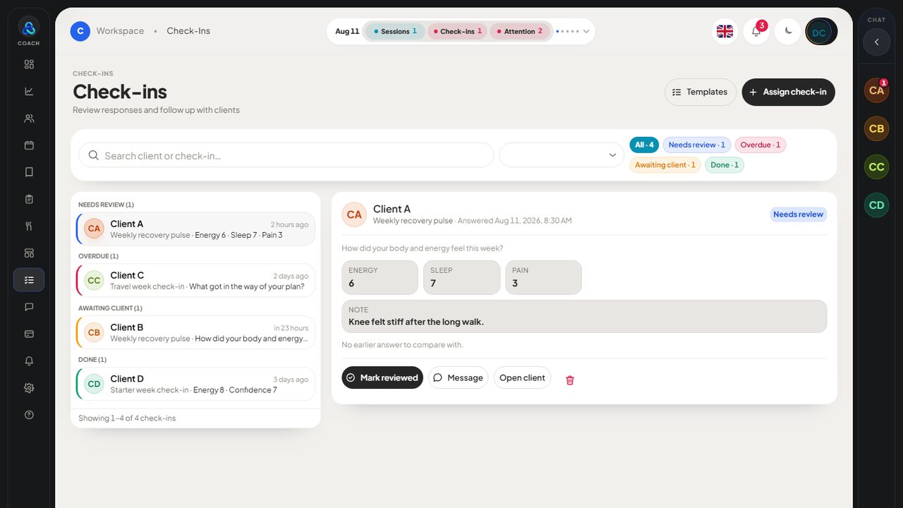 Loopra screen 2